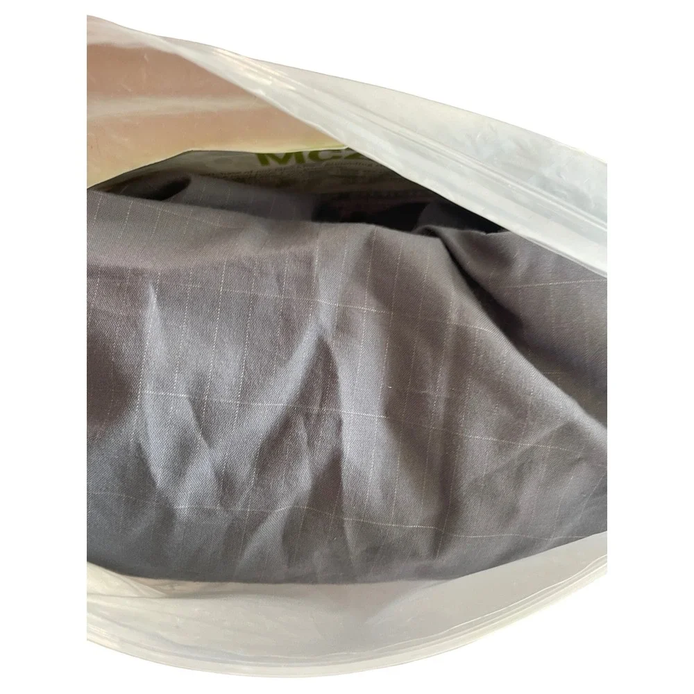 MCZAROA Grounding Sheet Queen Size Fitted Silver Cotton Earthing Sheet Gray60x80
